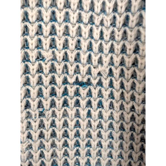 A.N.A Knitted Sweater Womens XL Blue White Cottage Feminine Soft Cozy Relaxed - Picture 3 of 6